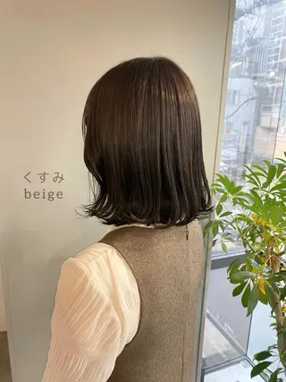 ミディアム カラー ヘアアレンジ ボブ /ニュアンス/ satomi🧸💖のヘアスタイル