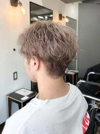 ショート カラー メンズ 早稲田/メンズパーマ /カラー/松井聖虎のヘアスタイル