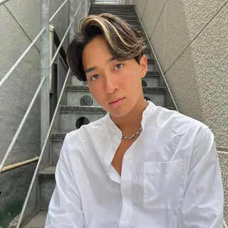 メンズ ブリーチしない暖色 カラー🥀杉 優菜のヘアスタイル