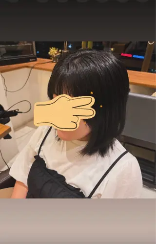 ミディアム 森田 玲央のヘアスタイル