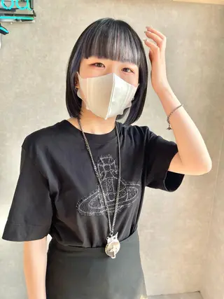 ミディアム カラー mood tatemachiのヘアスタイル