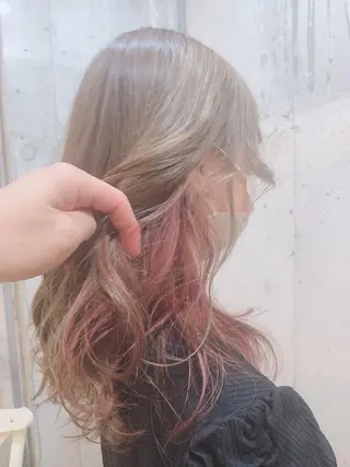 セミロング 三瀬 俊のヘアスタイル