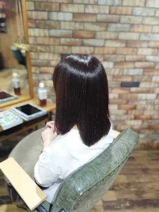 セミロング パーマ 北林 弘展のヘアスタイル