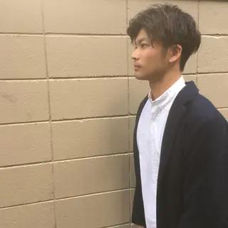 ミディアム パーマ メンズ しのはら まどかのヘアスタイル