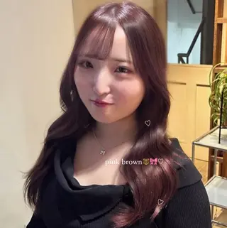 ミディアム カラー alku 中目黒所属・ai🎀中目黒美容室 /暖色×ガーリーのヘアスタイル