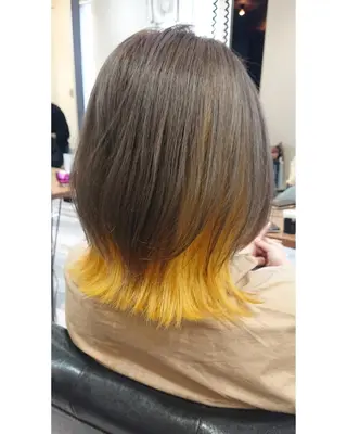 ミディアム カラー ACROあべの店所属・艶カラー/インナー /グラデ/大西小百合のヘアスタイル