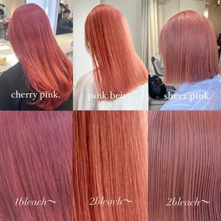 ロング カラー 艶ハイトーン‪‪🔆 ️️️安座間 希のヘアスタイル