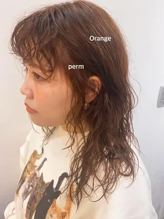 ロング 原宿美容室Cura所属・パーマ美容師🌈中村 絢美のヘアスタイル