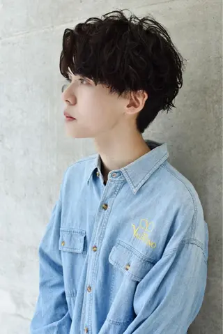 ショート パーマ メンズ WEG所属・韓国レイヤー/艶髪 WATSUKIのヘアスタイル