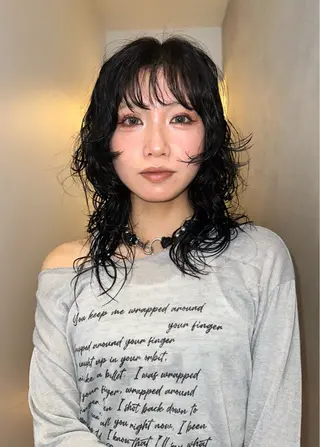 セミロング パーマ HARE &nail ☪️remiのヘアスタイル