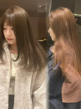 ロング rino🤍 恵比寿レイヤーカットのヘアスタイル