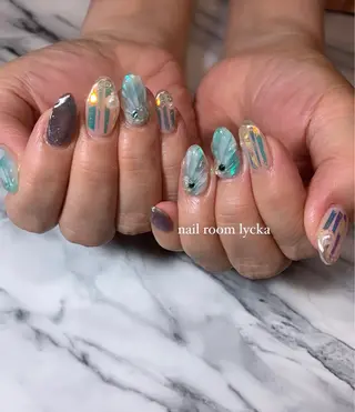 ネイル ﾈｲﾙﾙｰﾑﾘｯｶ 𝐦𝐚𝐲𝐮のネイルデザイン