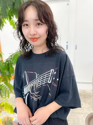 ミディアム SALOWIN 名古屋所属・パーマ特化美容師 /丹羽舜太のヘアスタイル