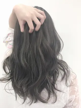 セミロング カラー 中村 卓也のヘアスタイル