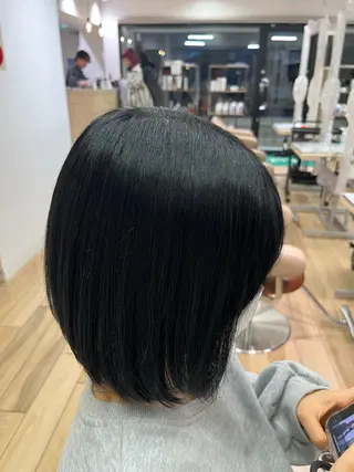 ミディアム 稲垣 舜典のヘアスタイル