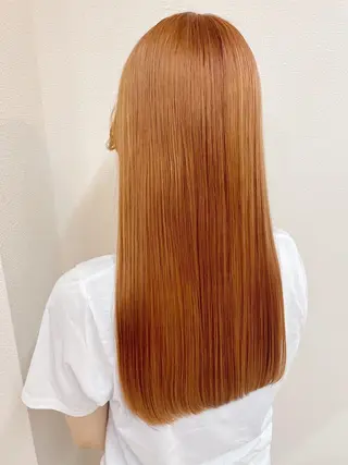 ロング カラー ケアブリーチ /髪質 改善/古橋圭史郎のヘアスタイル