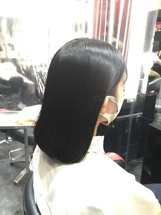 ミディアム Annon プライベートサロンのヘアスタイル