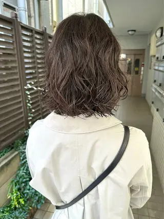 ショート カラー パーマ 銀座No.1髪質改善 縮毛矯正/本木のヘアスタイル