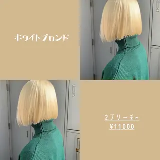 ショート カラー ハイトーン/ウルフ/ ボブ/増田のヘアスタイル