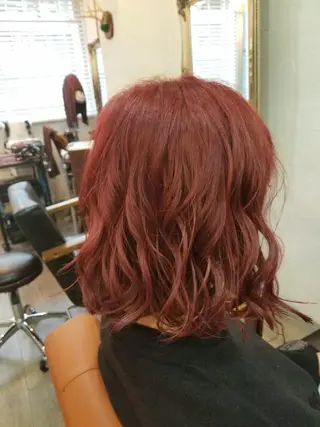 ミディアム カラー bathair  所属・bathair 持田侑祐のヘアスタイル