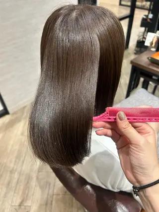 ミディアム カラー 髪質改善/縮毛矯正 🫧RISA🎀のヘアスタイル