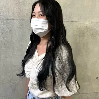 ロング 無料カットモデル ユナのヘアスタイル