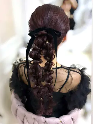 ロング achieve m＋茶屋町店所属・ヘアメイクサロン 梅田茶屋町のヘアスタイル