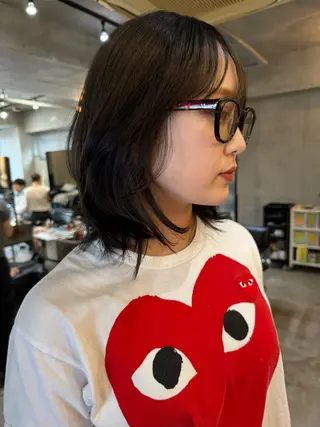 ショート レイヤーカット\ウル フ　chinatsuのヘアスタイル