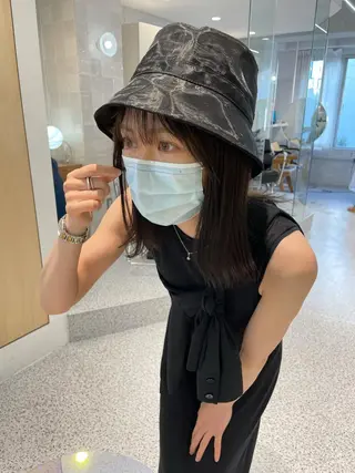 ミディアム カラー 遠藤 眞実のヘアスタイル