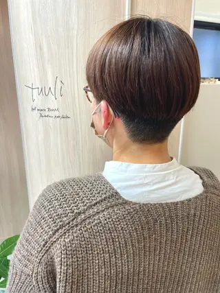 ショート 西 めぐみのヘアスタイル