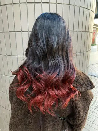 ロング カラー Zina天王寺 CHIAKIのヘアスタイル