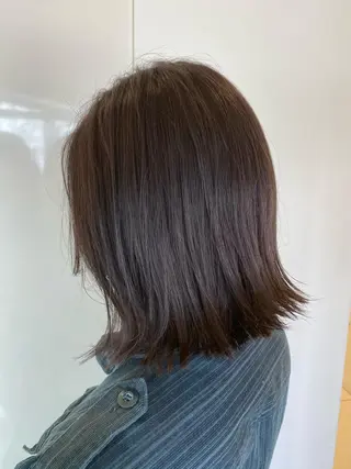 ミディアム カラー 髪質改善/白髪ぼかし レイヤー　🌱千咲季のヘアスタイル