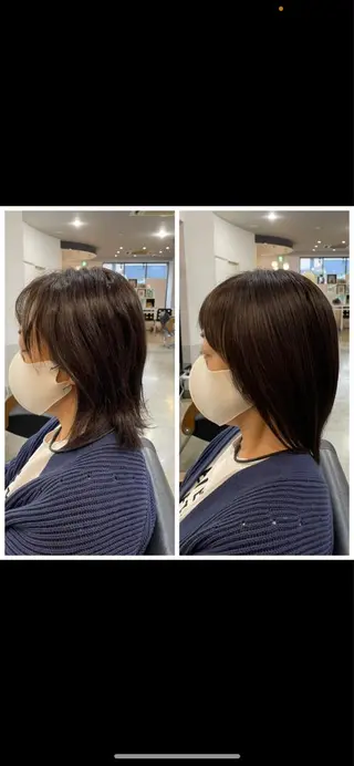 ミディアム 薄毛ケア/痒みケア オガワシンペイのヘアスタイル