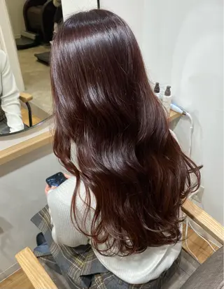 ロング カラー akane/ 縮毛矯正/暖色のヘアスタイル