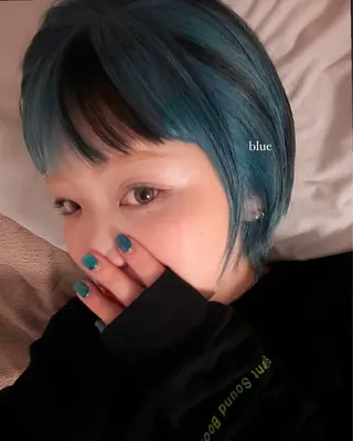 ショート カラー saki/ハイトーン カラー/薬院のヘアスタイル