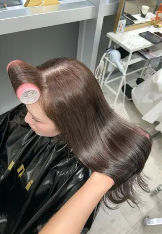 ロング カラー 💖原宿/韓国ヘア 顔周りカット/Rioのヘアスタイル