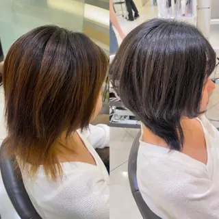 ミディアム カラー 💖大人韓国ヘア💖 韓国艶カラー【銀座】のヘアスタイル