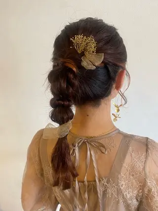 セミロング ヘアアレンジ 美容室Limb所属・髪質改善/縮毛/小林 水葵のヘアスタイル