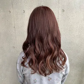 ロング カラー ブリーチなし✨艶髪 カラー𓃲YAGIのヘアスタイル