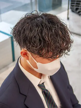 パーマ メンズ シャドウパーマ/ ルーズパーマ/メンズのヘアスタイル