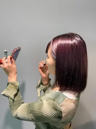 ミディアム カラー ショートカット募集中 /NAGISAのヘアスタイル