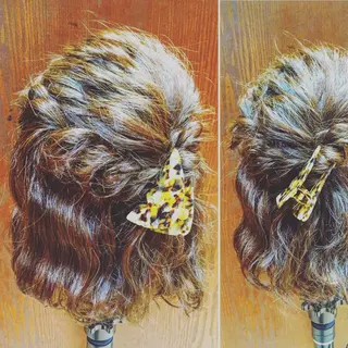 ミディアム ヘアアレンジ ✨🌿大人可愛い愛さ れhair🌿✨松本のヘアスタイル