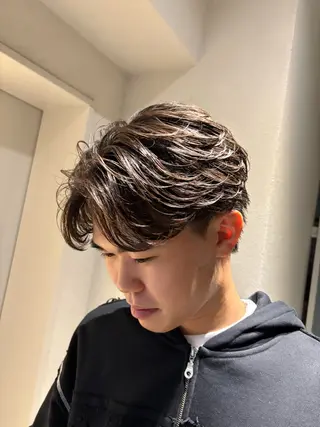 ショート パーマ メンズパーマ特化 園田　楓莉のヘアスタイル