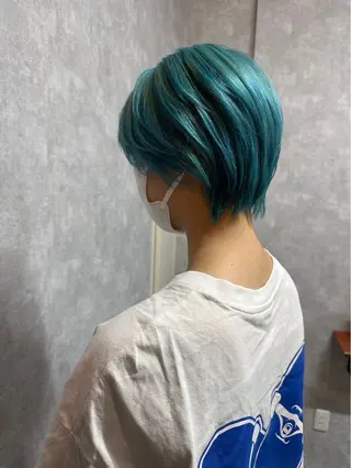 ショート カラー C'LD Hair Produce【シールドヘアープロデュース】所属・シールドヘアー/那覇 /縮毛矯正/ブリーチのヘアスタイル