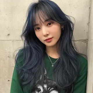 カラー 韓国レイヤーカット✨ 縮毛矯正　原田 優作のヘアスタイル