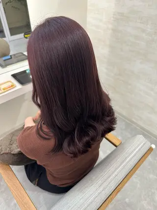 セミロング 髪質改善&ヘアケア 永山若奈のヘアスタイル