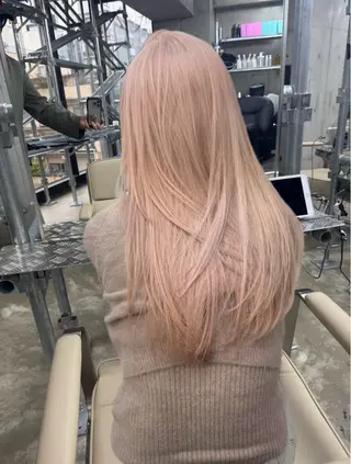 ロング カラー ダメージレスブリーチ 専門美容師/クワさんのヘアスタイル