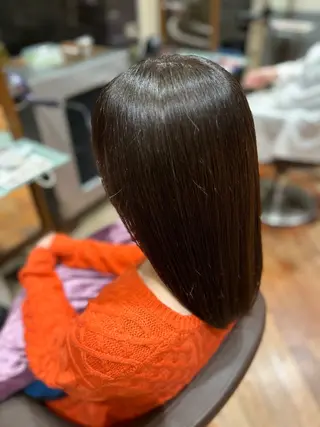 ロング カラー 多賀 亮真のヘアスタイル