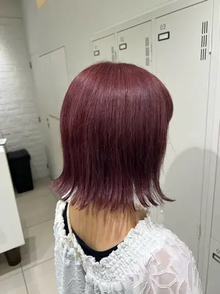 ミディアム カラー 【暖色カラー特化】 中山由梨のヘアスタイル