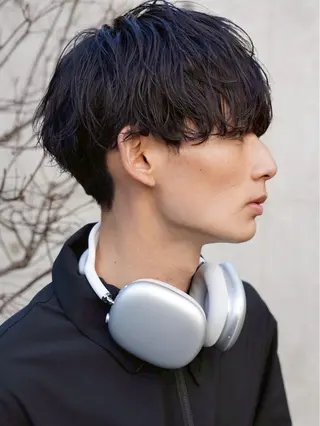 パーマ メンズ 中川 稜のヘアスタイル